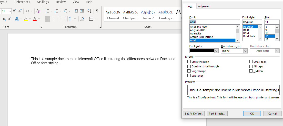 Microsoft Office Font Styling Issues - Microsoft Community