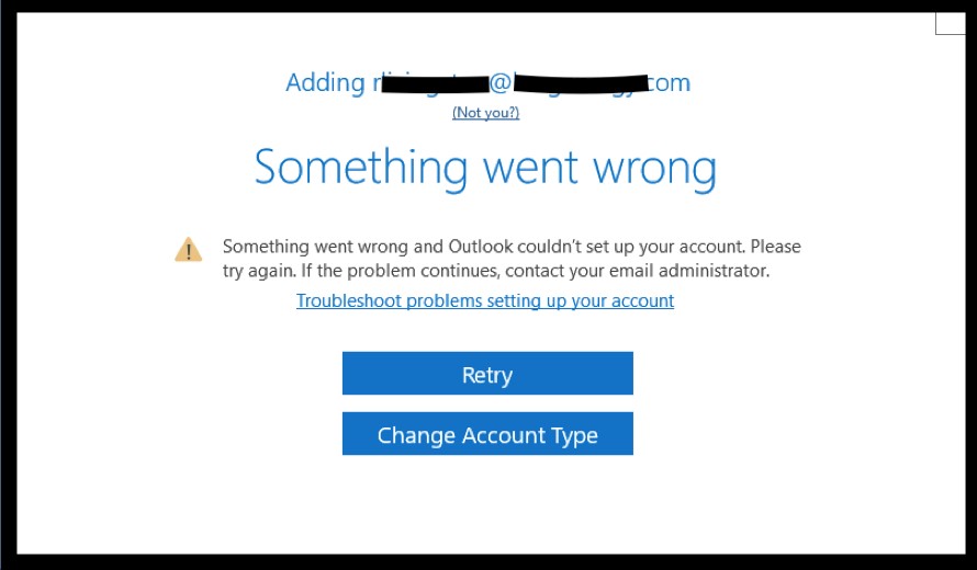 Outlook Something Went Wrong Fix!! - Microsoft Community