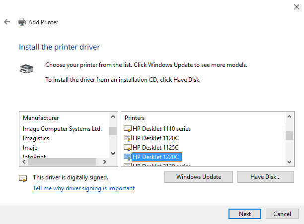 Installer Une Imprimante Hp Deskjet 1280 Sur Windows 10 Communaute Microsoft