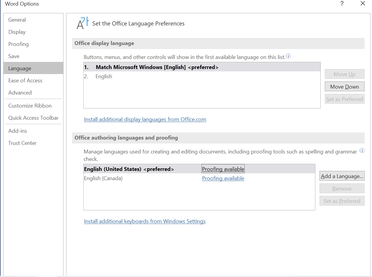 Missing Proofing Tools - Microsoft Community