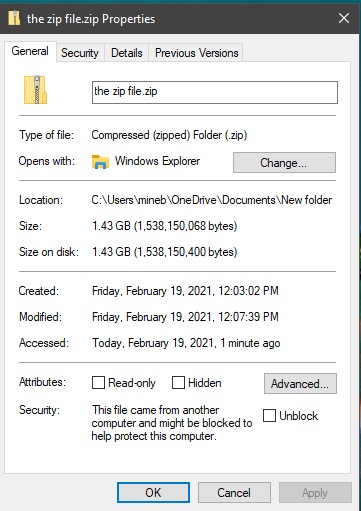 file explorer crashes when extracting zip