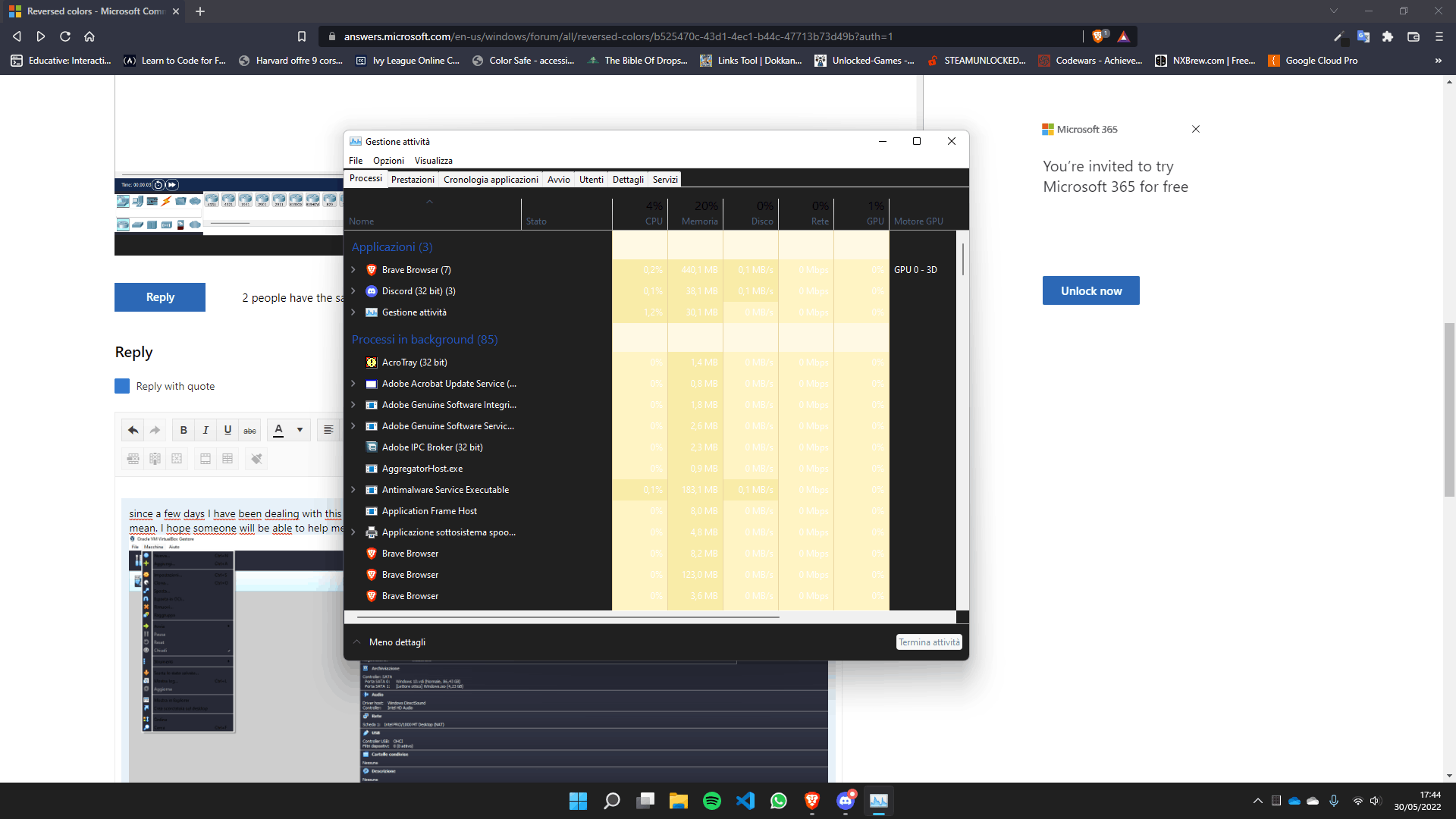 Colors going inverted for some reason? - Microsoft Community