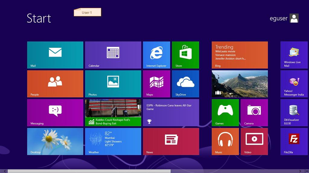 Start Menu Issue Unable To View Any Icons In Windows 8 Desktop Start