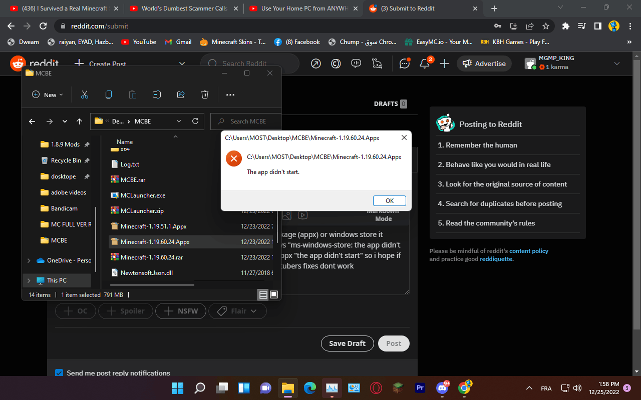 "the App Didn't Start" - Microsoft Community