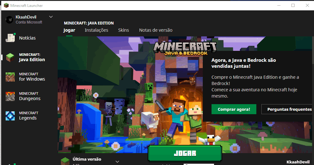 Comprar Minecraft: Java & Bedrock Edition for PC - Microsoft Store pt-AO