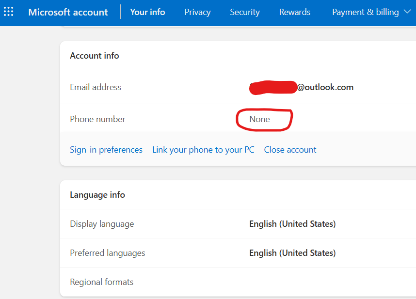 How to add an email address or phone number to your Microsoft account -  Microsoft Support
