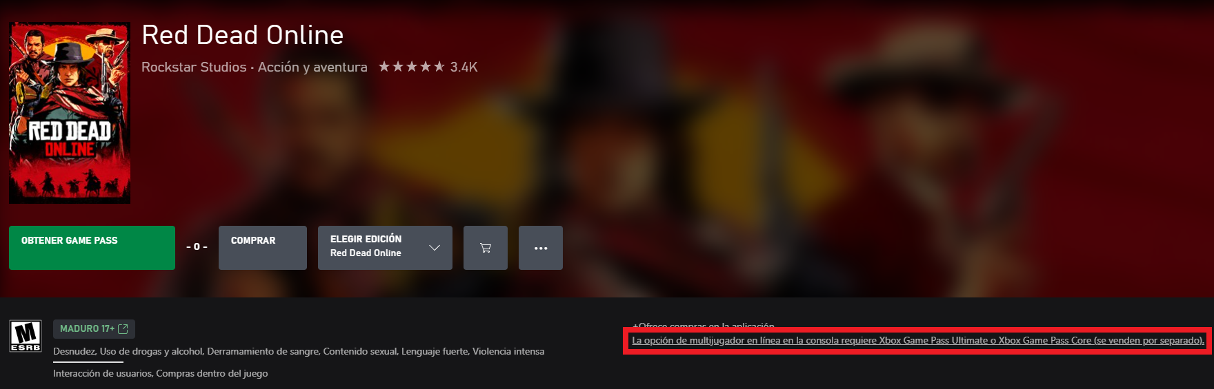 Buen día compre red dead online pero no aparece para poder ingresar me -  Microsoft Community