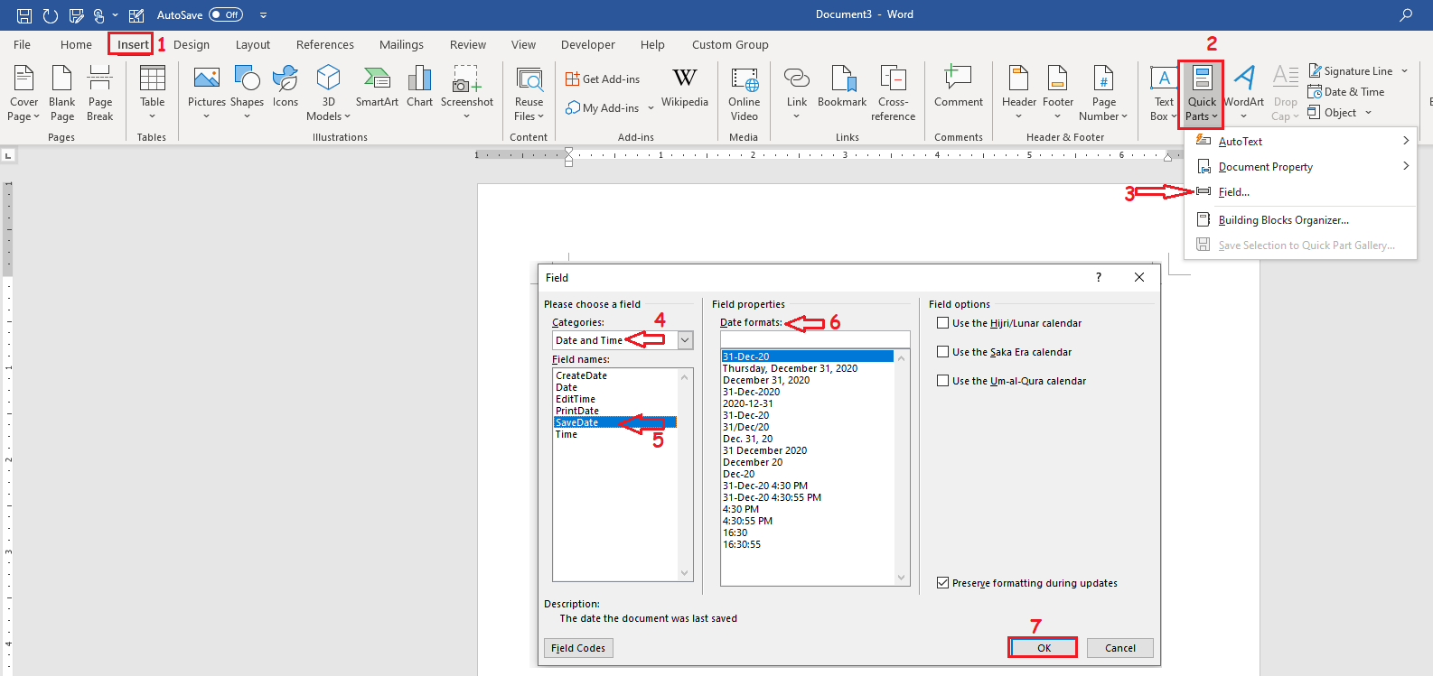 displaying-sharepoint-modified-and-version-values-in-a-word