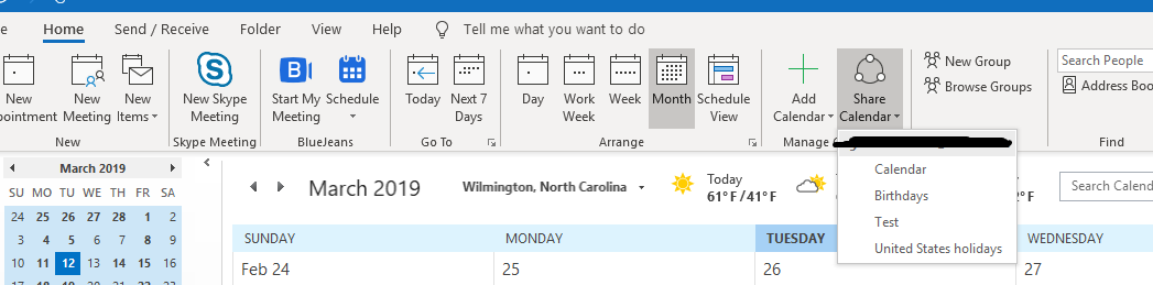 Requesting for Someone to share their calendar - Microsoft Community