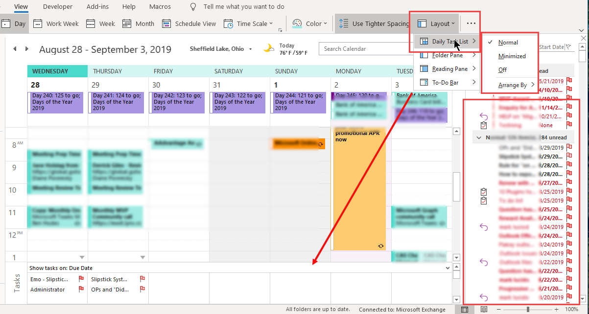 Calendar and Todo list Microsoft Community