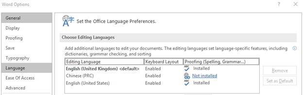 How To Reset Language In Word