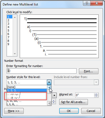 Create Or Customize Number Style In Numbering? - Microsoft Community