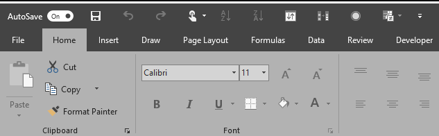 White Line appears above action tabs in Excel - Microsoft Community