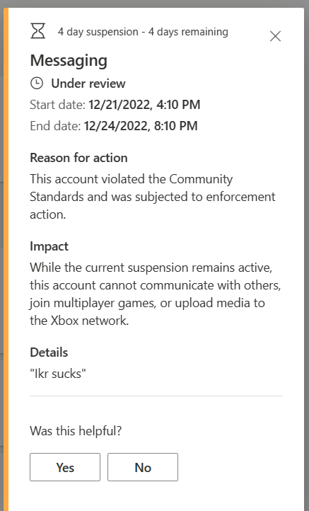 Why Is The Xbox Suspension So Stupid Microsoft Community