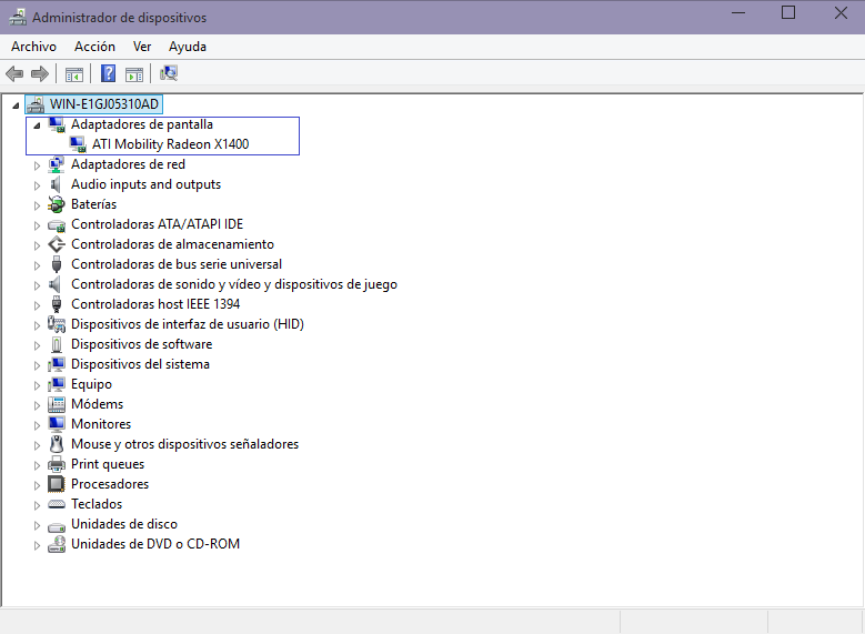 Soluci n tarjeta de v deo ATI Mobility Radeon x1400 Microsoft