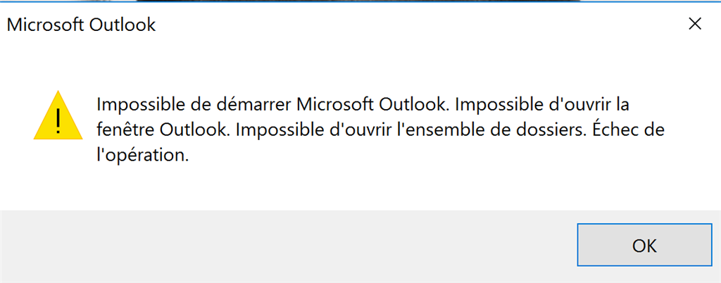 Impossible De Démarrer Microsoft Outlook. Impossible D'ouvrir La Fenêtre Outlook Impossible d'ajouter mon compte outlook dans outlook 2016 - Microsoft