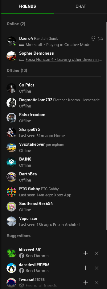 This new feature was added recently which allowed you to search Friends  faster as it would display Friends and 50 others who aren't on your Friends  List on Xbox Live straight away