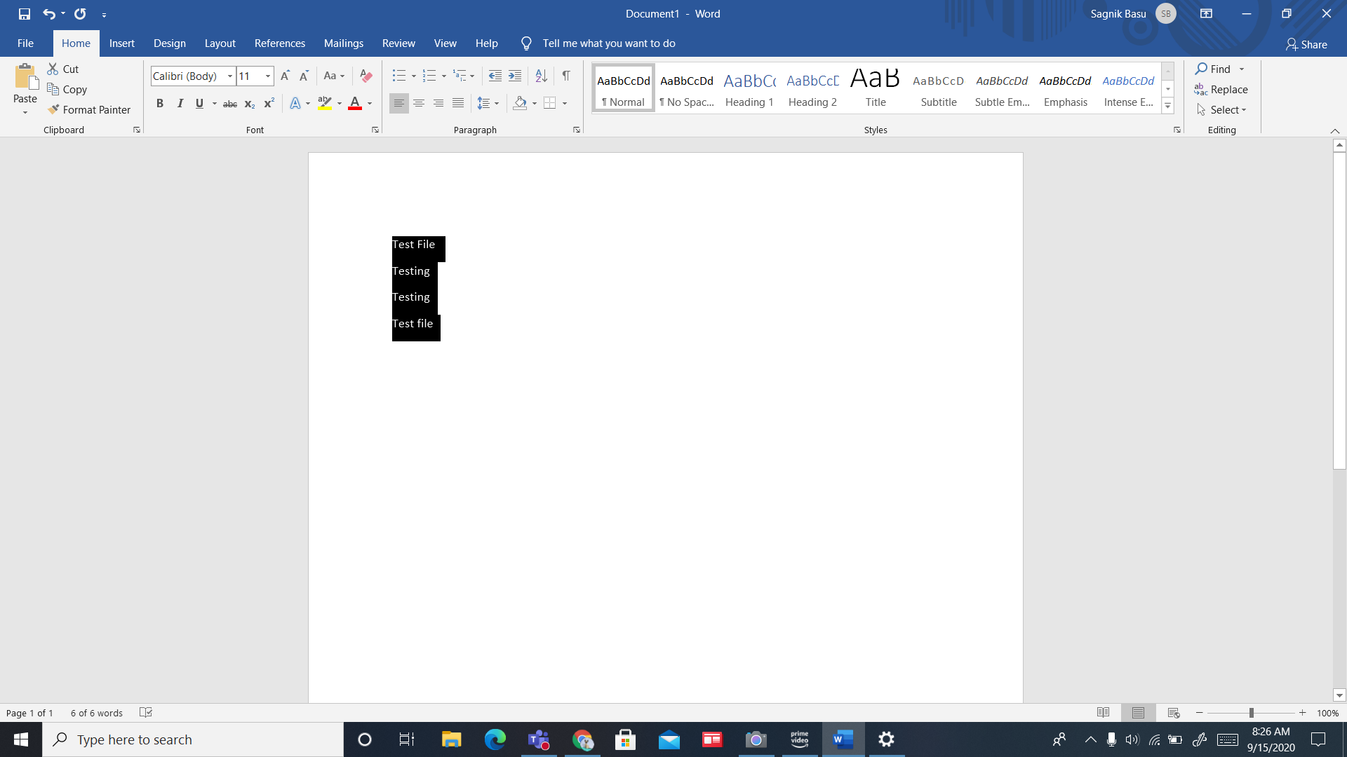 How To Get Black Background In Word