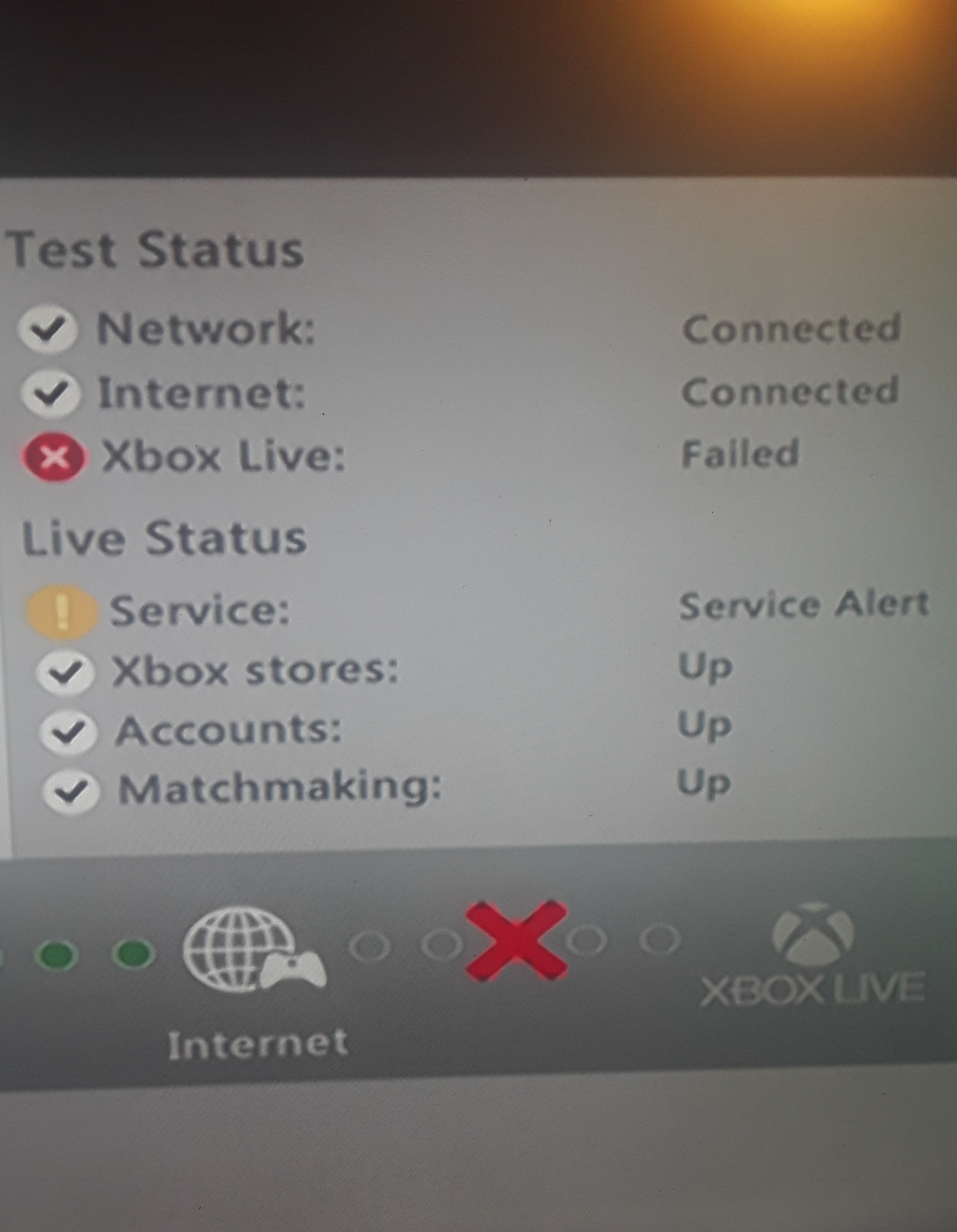 Xbox alert status