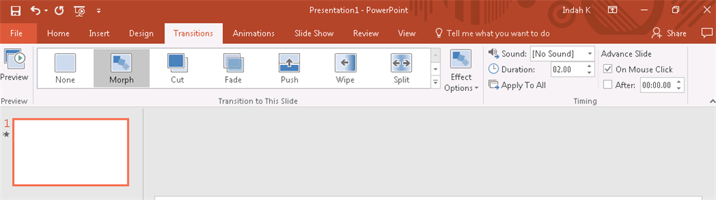 Morph is Missing in PowerPoint 2016 - Microsoft Community