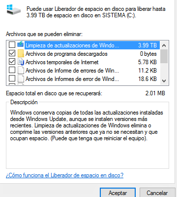 Windows - Limpieza del sistema - Microsoft