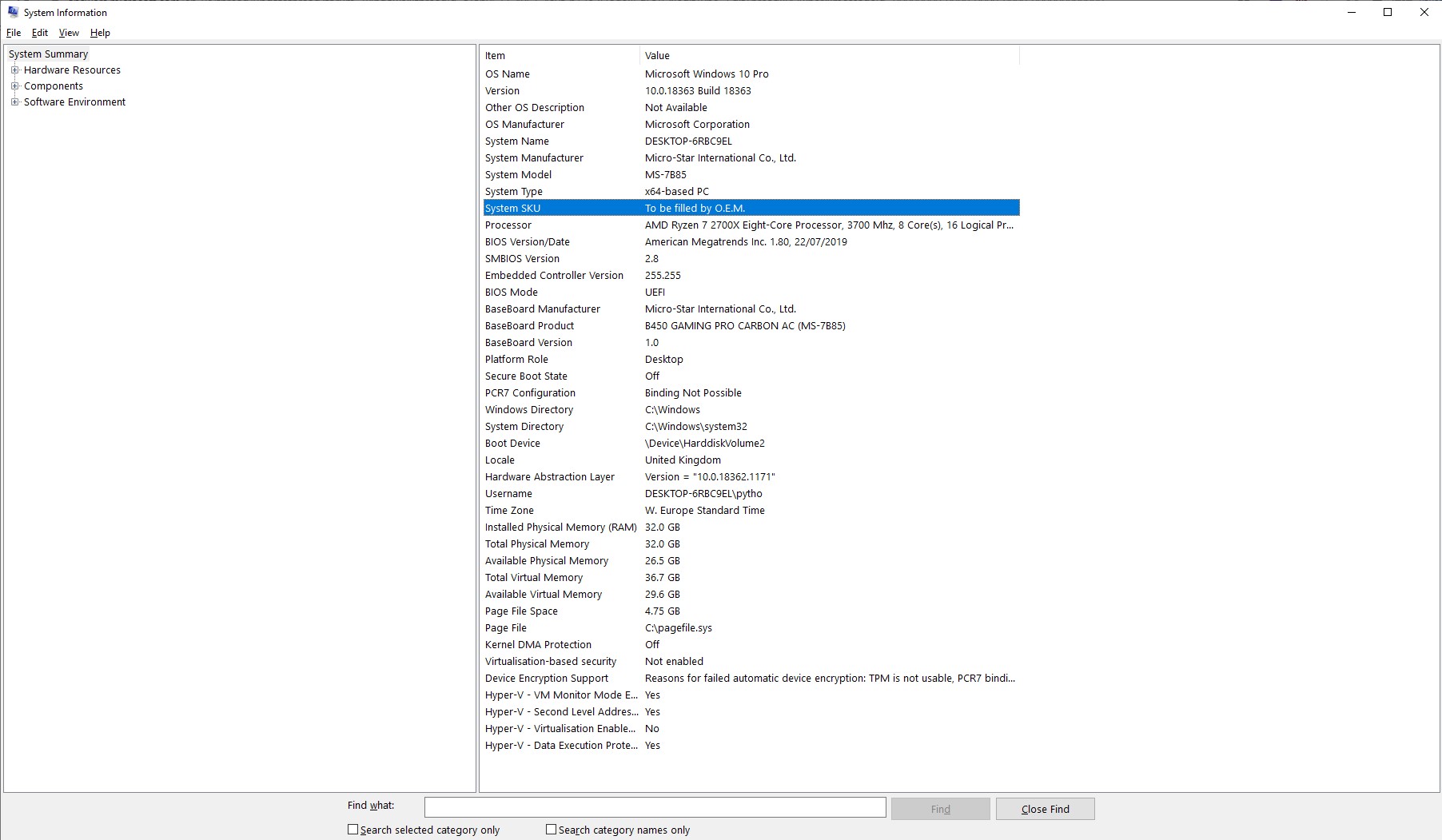 System SKU to be filled by O.E.M. - Microsoft Community