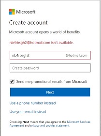 Show Me The Address Create New Account Then Show: "*** Email Address - Microsoft Community