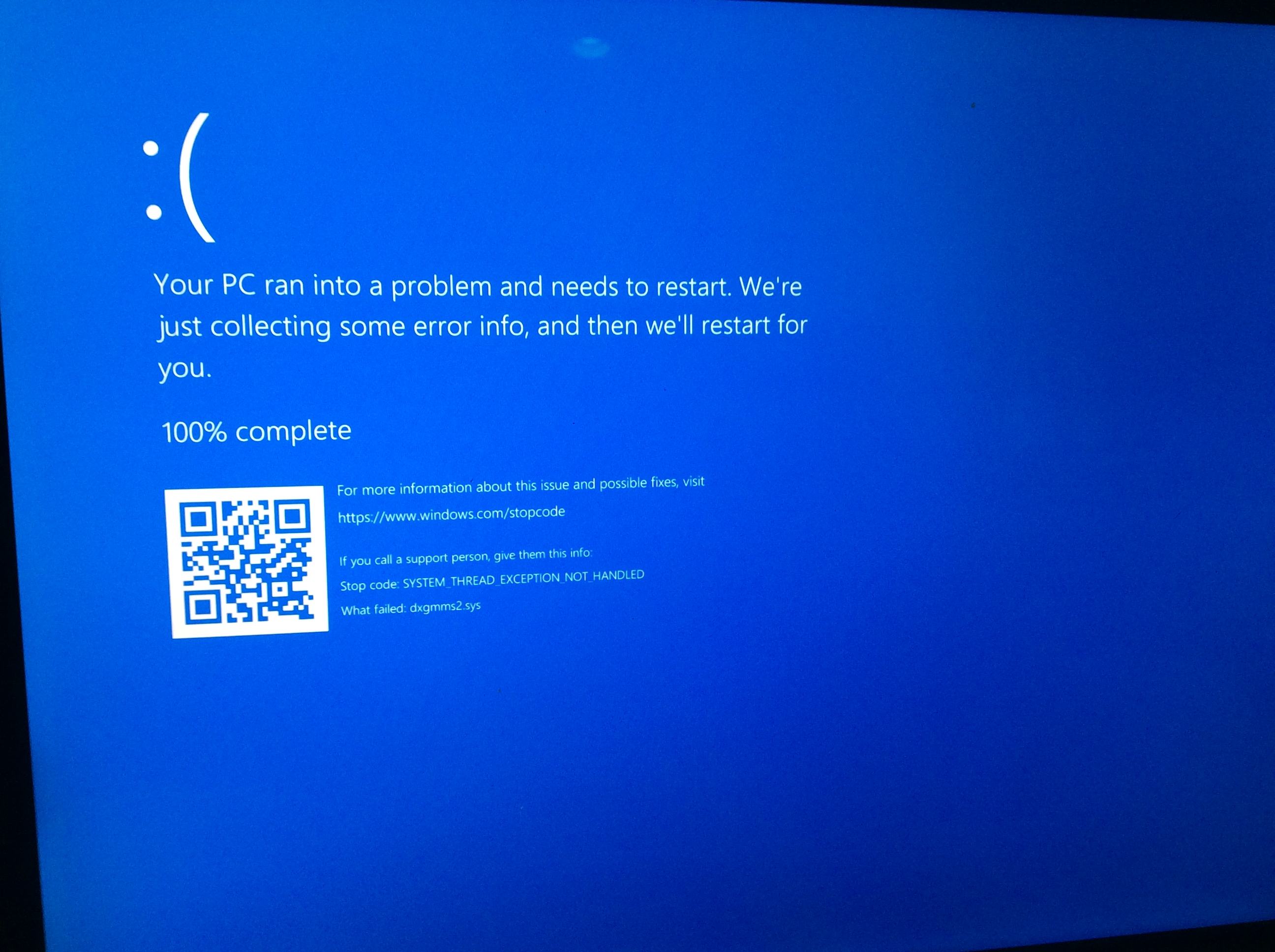 Blue Screen - Microsoft Community