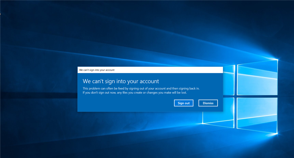 'We can't sign into your account' Notice - Microsoft Community