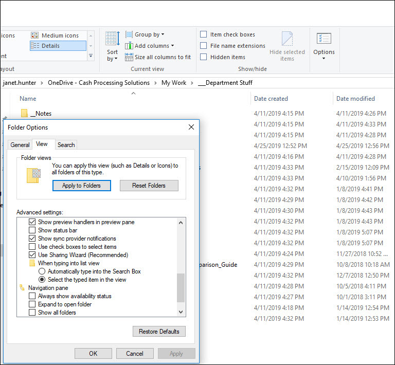 "Status" column in File Explorer in Windows 10 Microsoft Community