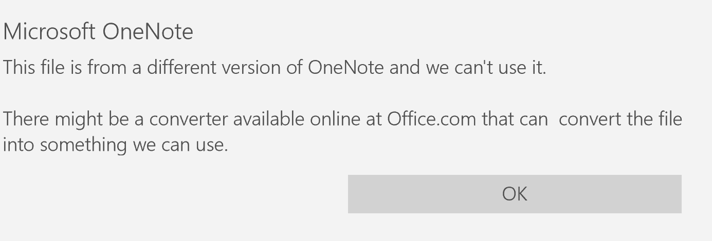 Open Files On Onenote 2016 But Can't On Onenote For Windows 10 ...