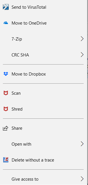 Double Spaced Right Click Options Microsoft Community