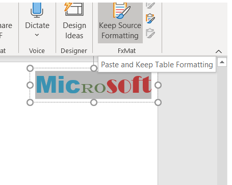 Вставить через keep source formatting powerpoint