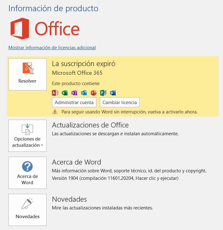 Cómo descargar Office 2019 y activar la licencia