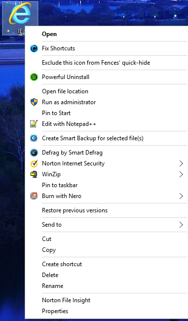 no taskbar properties windows 10