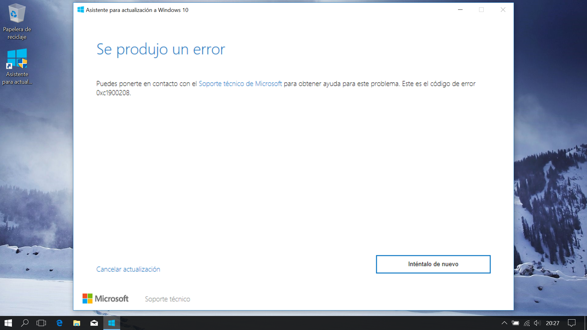 Windows 10 → Actualización Versión 1803 Error 0xc1900208 Microsoft Community 5313