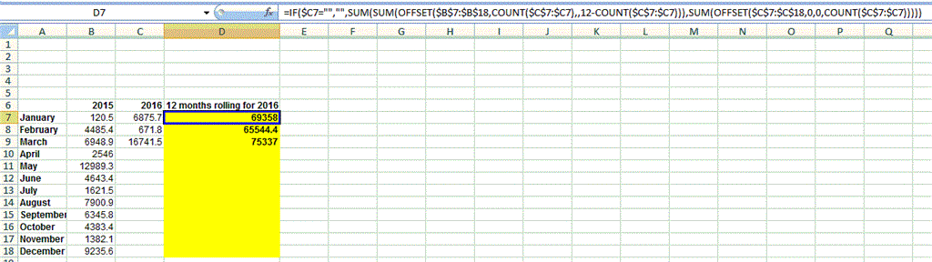 Average Formula Returns Div 0