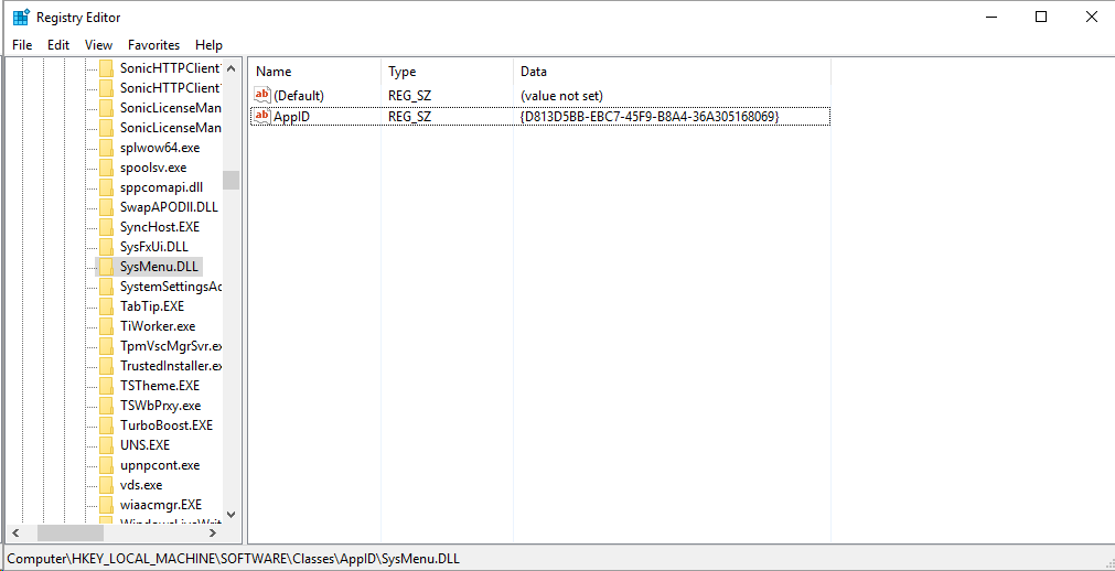 Ошибка с progra 1 common 1 system sysmenu dll