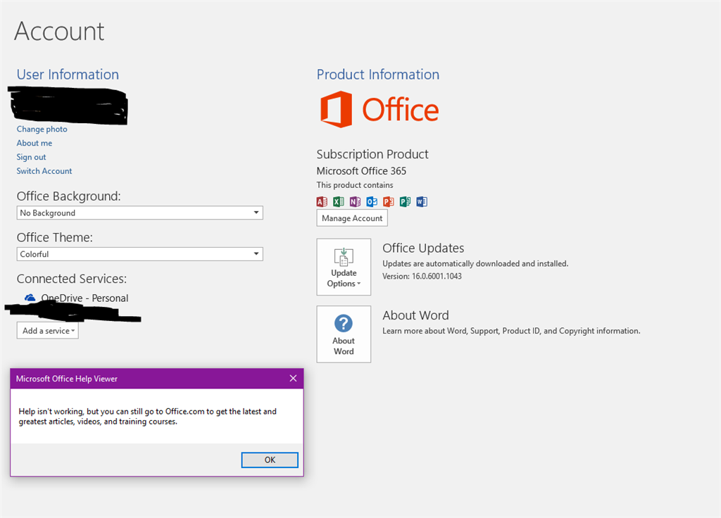 Microsoft office help viewer не работает