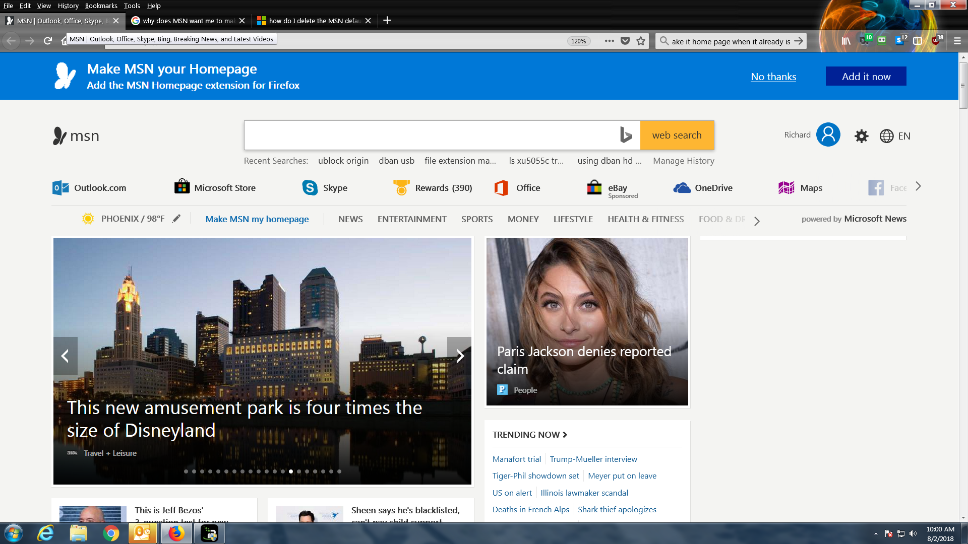 karbonade maximaal Van MSN homepage for Firefox - Microsoft Community