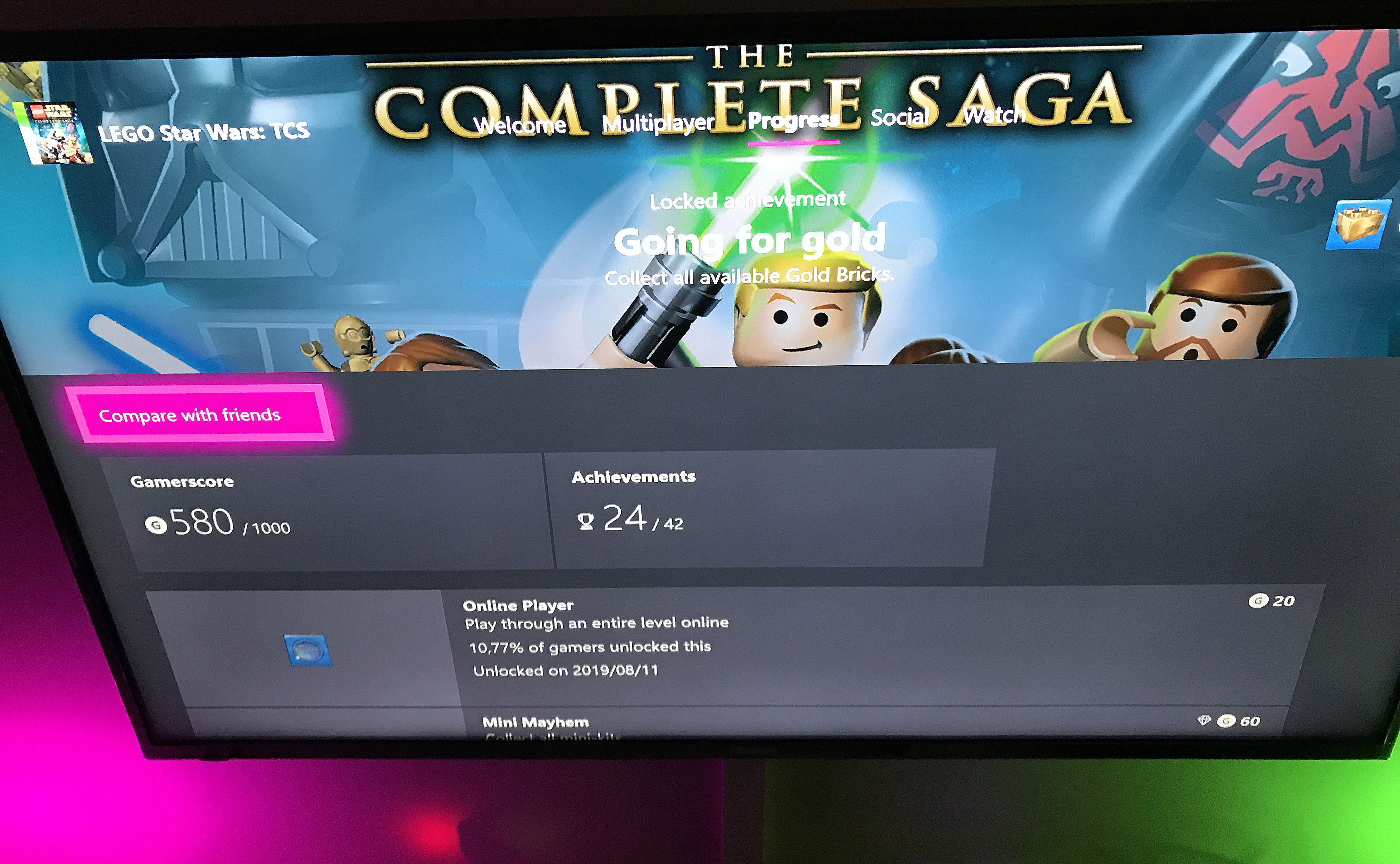 Can you get lego star wars the discount complete saga on xbox one