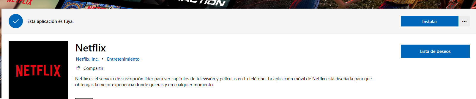 No puedo instalar Netflix desde Microsoft Store - Microsoft Community