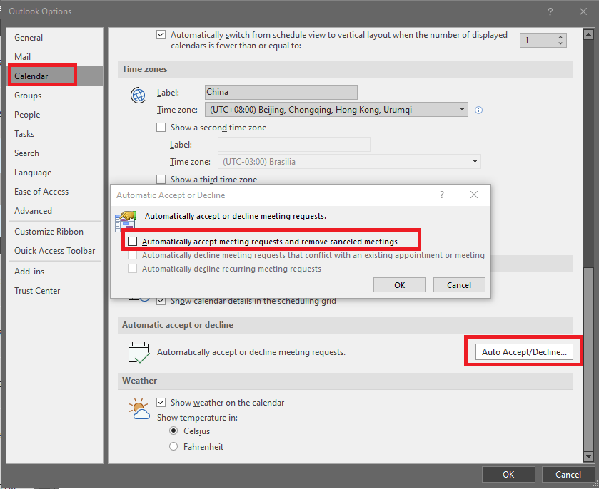 outlook automatic acceptance of meeting invitations - Microsoft Community