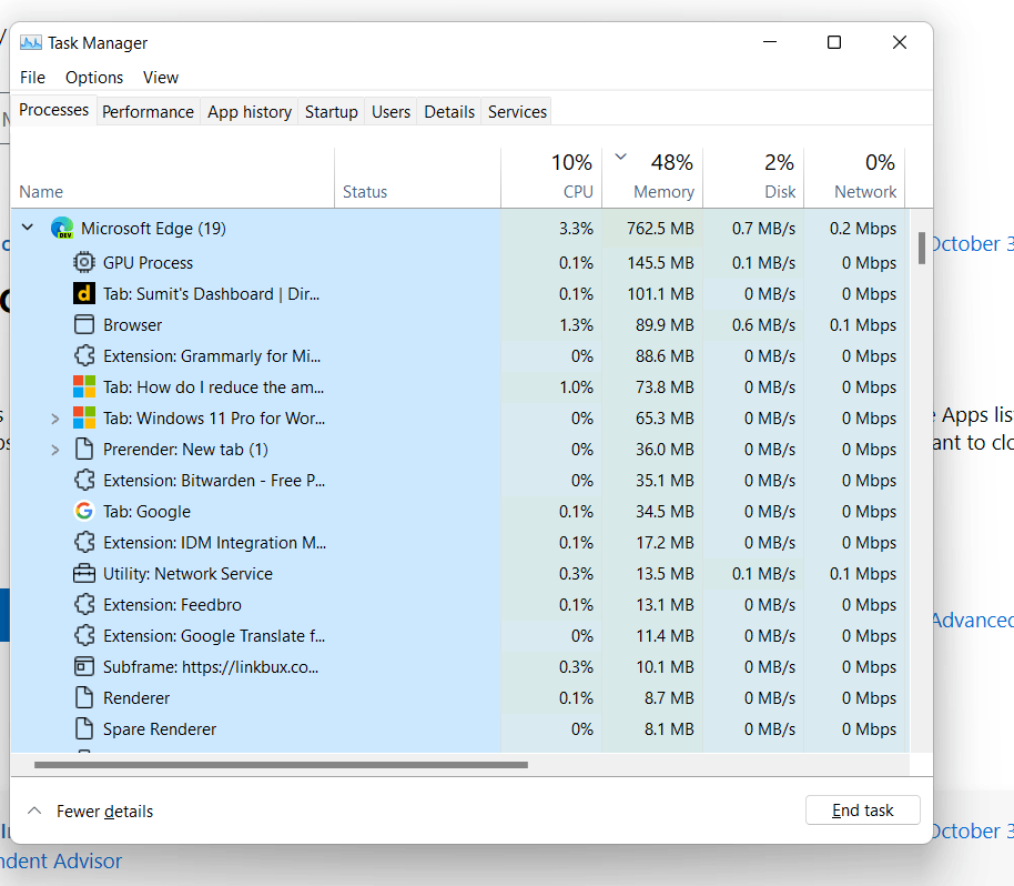 How do I reduce the amount of sleeping tabs? - Microsoft Community