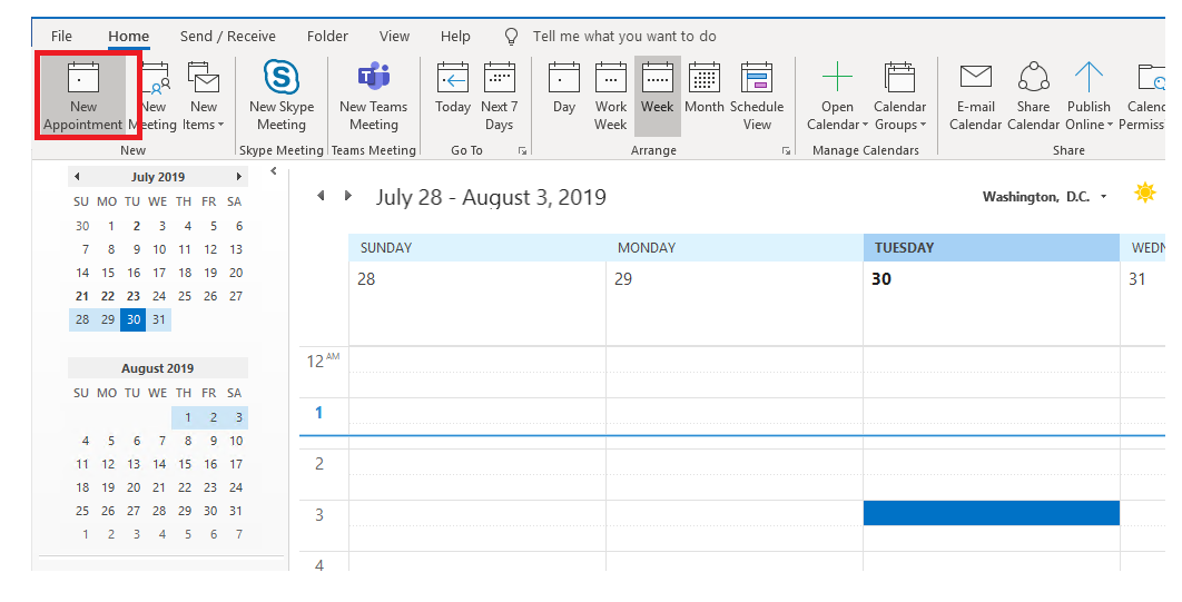 Reminders On Outlook Calendar Customize and Print