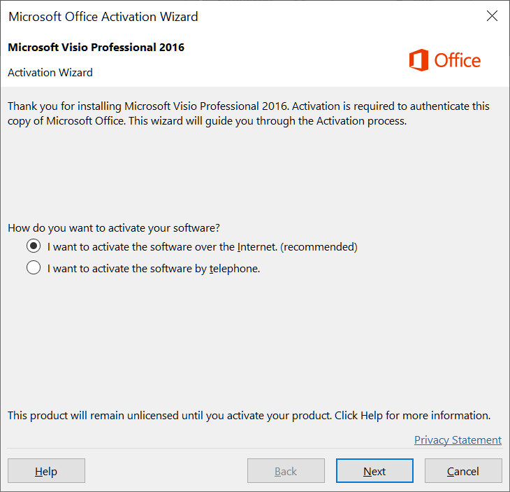 Ms Visio Pro 16 Activation Issue Microsoft Community
