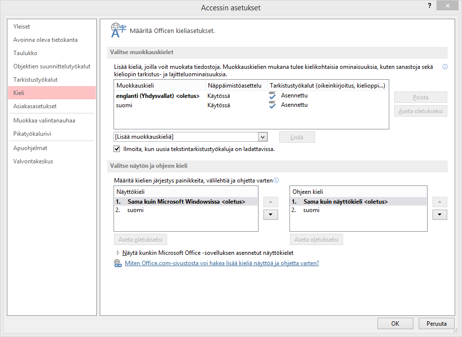 miten vaihtaa englannin kieliseen versioon excel 2013 - Microsoft Community