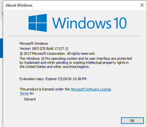 feature update to windows 10 version 1803 download