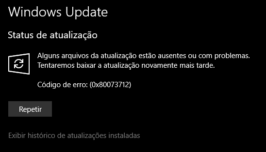 Falha Ao Instalar Atualização (KB4103727) Pelo Windows Update ...