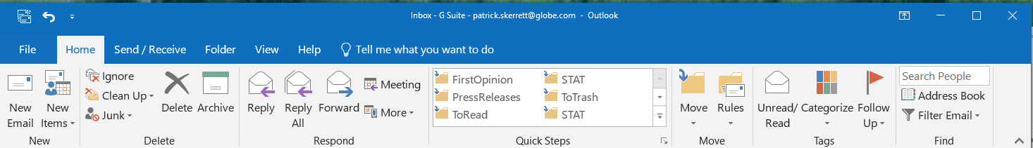 Outlook 2019 Insert Tab And Quick Parts Are Missing - Microsoft Community